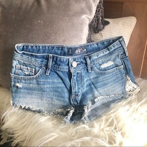Hollister Lace Jean Shorts